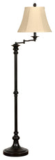Menlo Floor Lamp Bronze Finish, Cream Fabric Shade