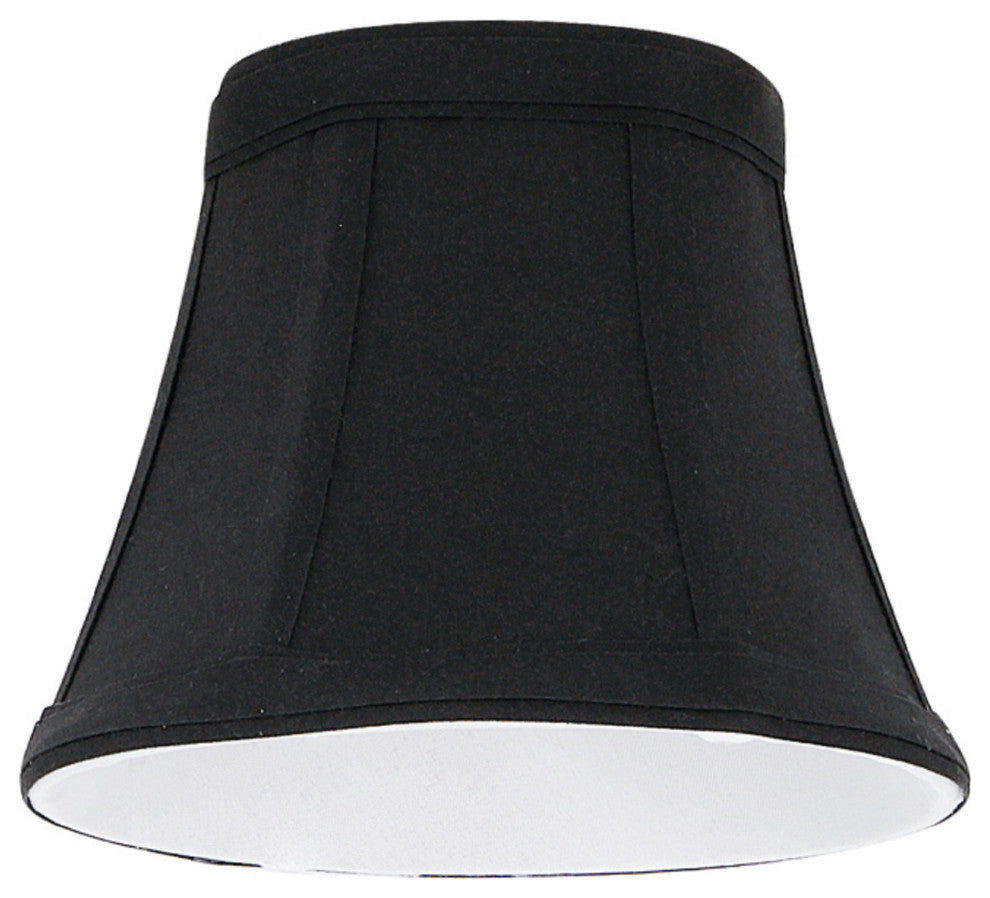 30271-6 Small Bell  Chandelier Clip On Lamp Shade Black 3"x5"x4"