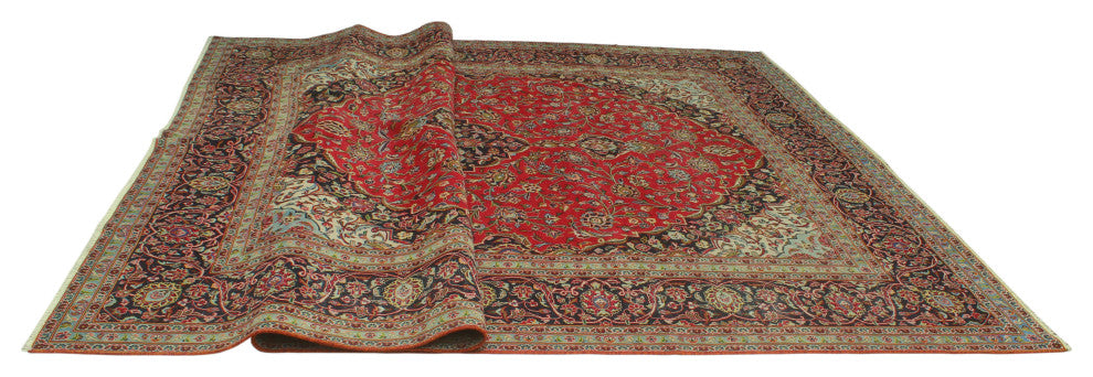 Fine Vintage Distressed Jovani Red Rug