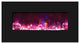 Amantii 48" Electric Fireplace Unit with 58"x23" Black Glass Surround