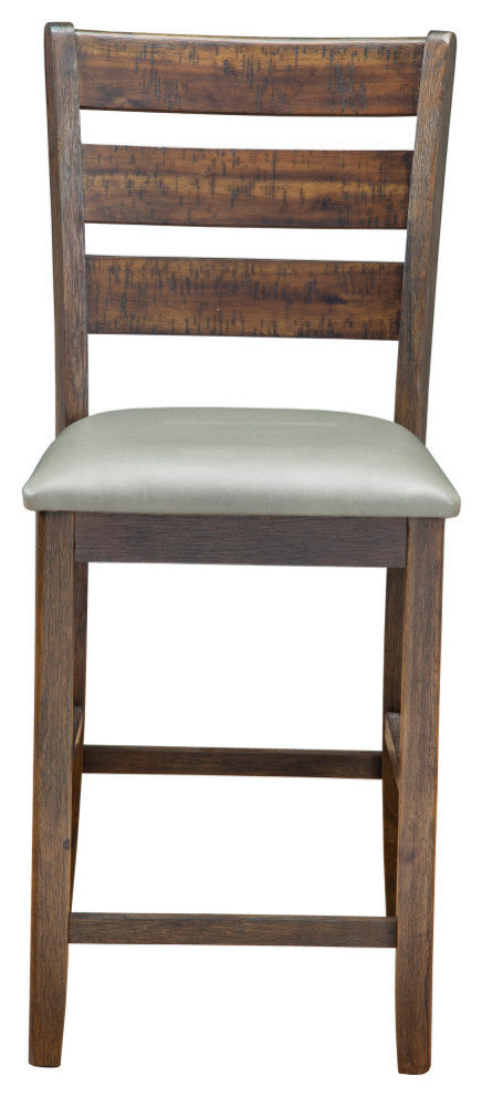Emery Set of 2 Pub Height Chairs, Walnut