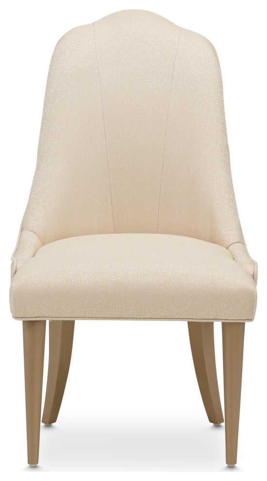 Malibu Crest Dining Side Chair, Set of 2 - Sahara/Burnished Gold