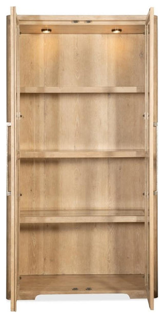 Retreat Glass Door Display Cabinet in Beige by Hooker Furniture