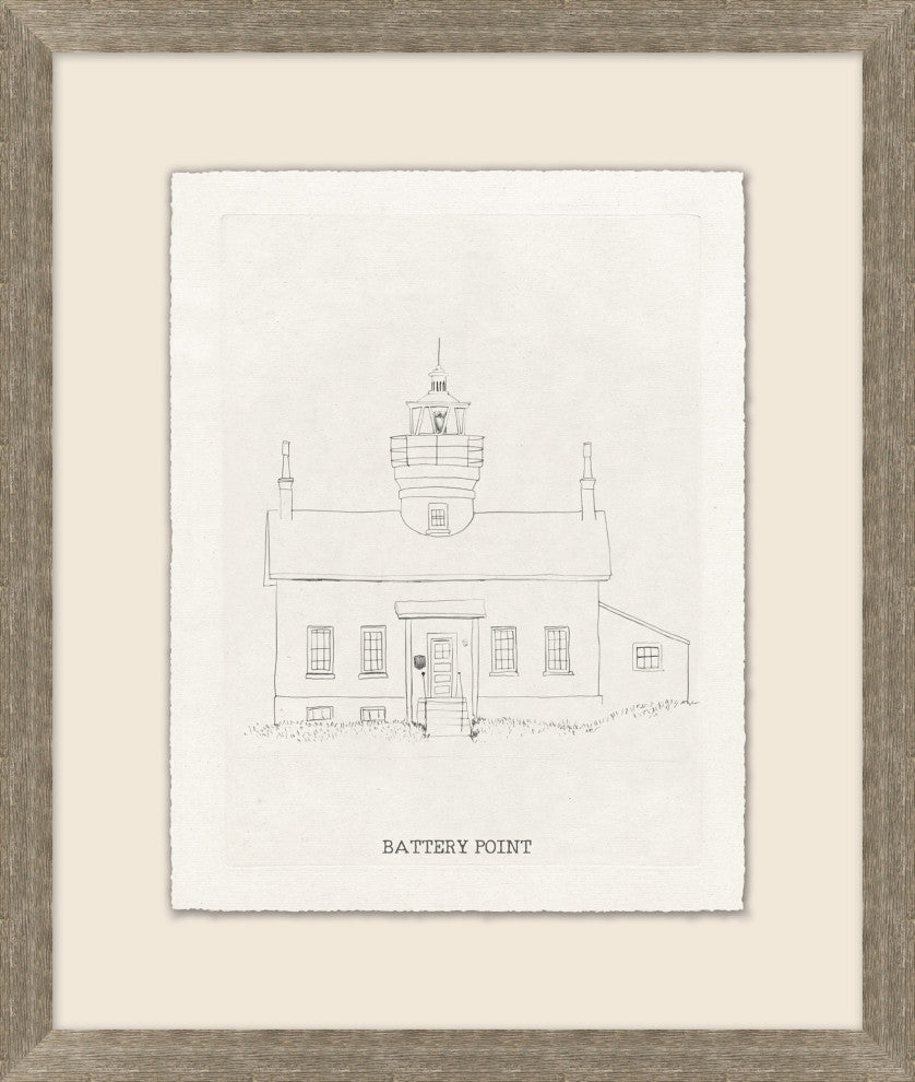 California Lighthouse Sketch 4, Giclee Reproduction Artwork