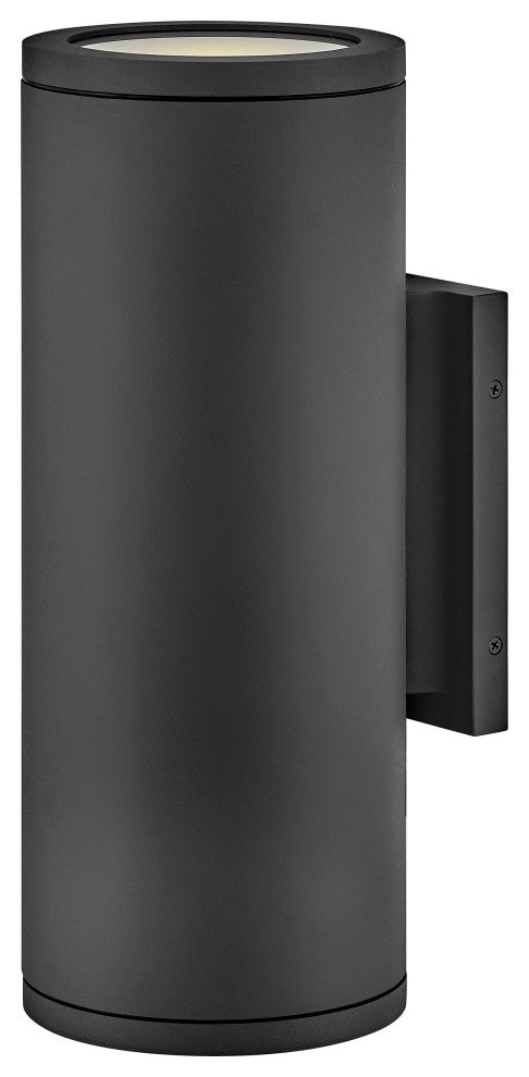 Hinkley Silo Medium Wall Mount Lantern, Black