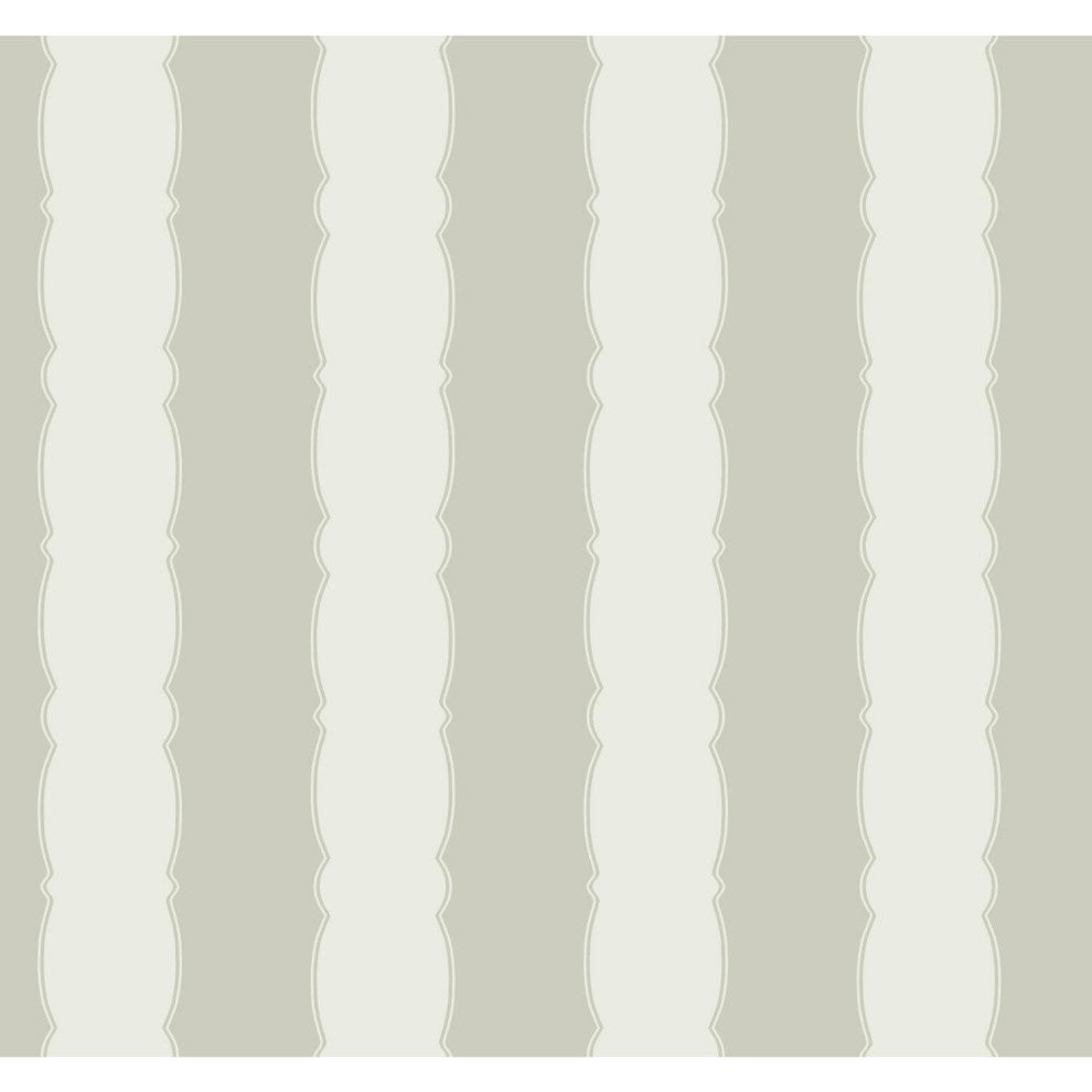 Scalloped Stripe Wallpaper