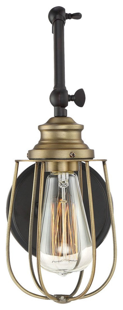 Savoy House Meridian 1 Light Wall Sconce English Rubbed Bronze