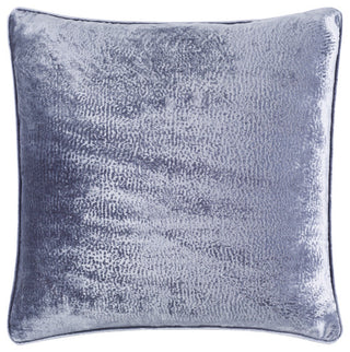 Surya Velvet Mood Gray Pillow Shell With Down Insert 20"H X 20"W