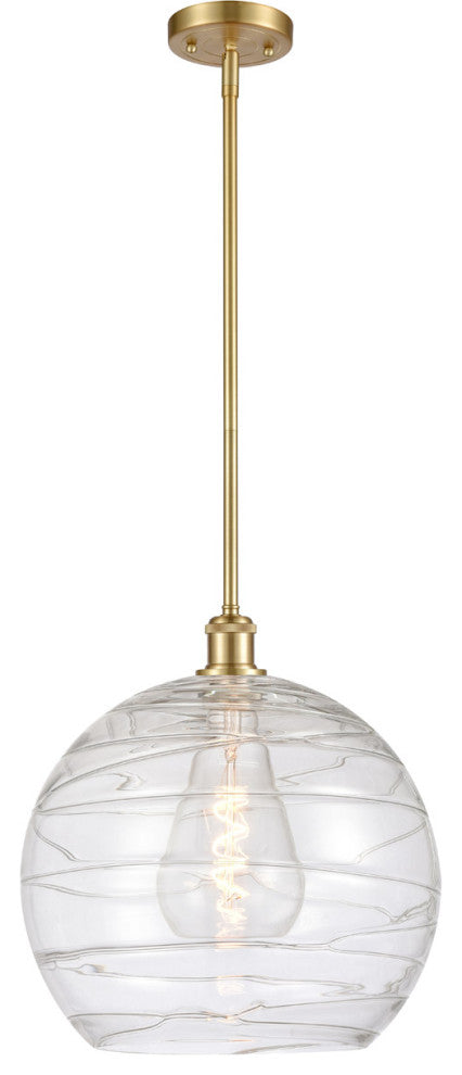 Innovations 516-1S-SG-G1213-14-LED 1-Light Pendant, Satin Gold