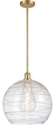 Innovations 516-1S-SG-G1213-14-LED 1-Light Pendant, Satin Gold