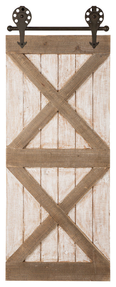 Wooden Farmhouse Barn Door Decor