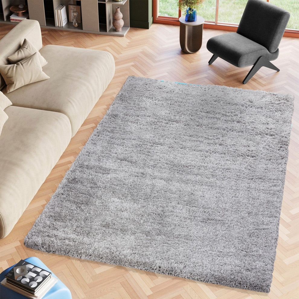 Shag Ivy Gray/Rug, Gray, 4'3"x6'