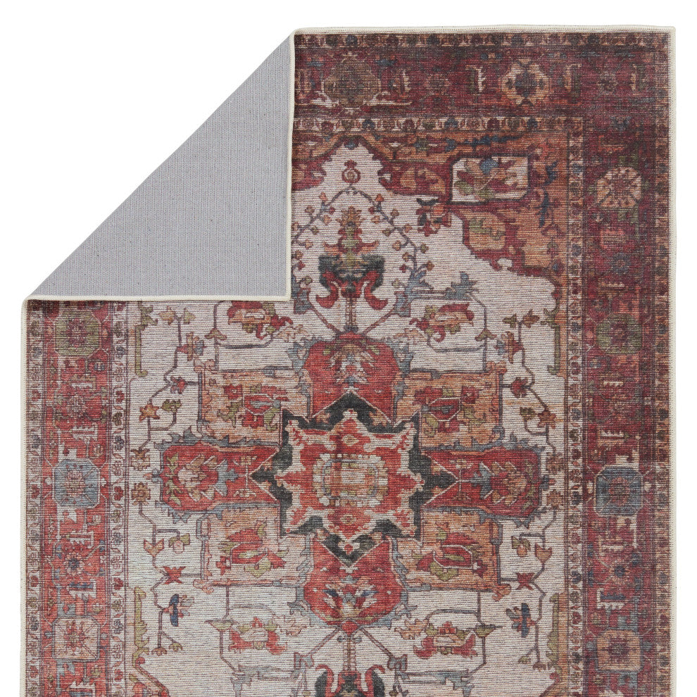 Vibe by Jaipur Living Hepburn Medallion Rust/ Beige Area Rug 5'3"X8'