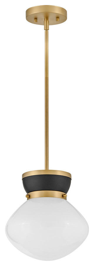 Lark 83607 Lucy 10"W Mini Pendant - Lacquered Brass / Seafoam