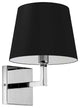 Dainolite WHN-91W-PC-BK 1 Light Wall, Sconce Polished Chrome
