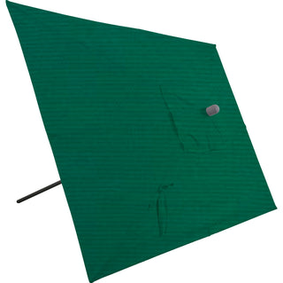 10'x6.5' Rectangular Auto Tilt Market Umbrella, Antique Bronze Frame, Sunbrella