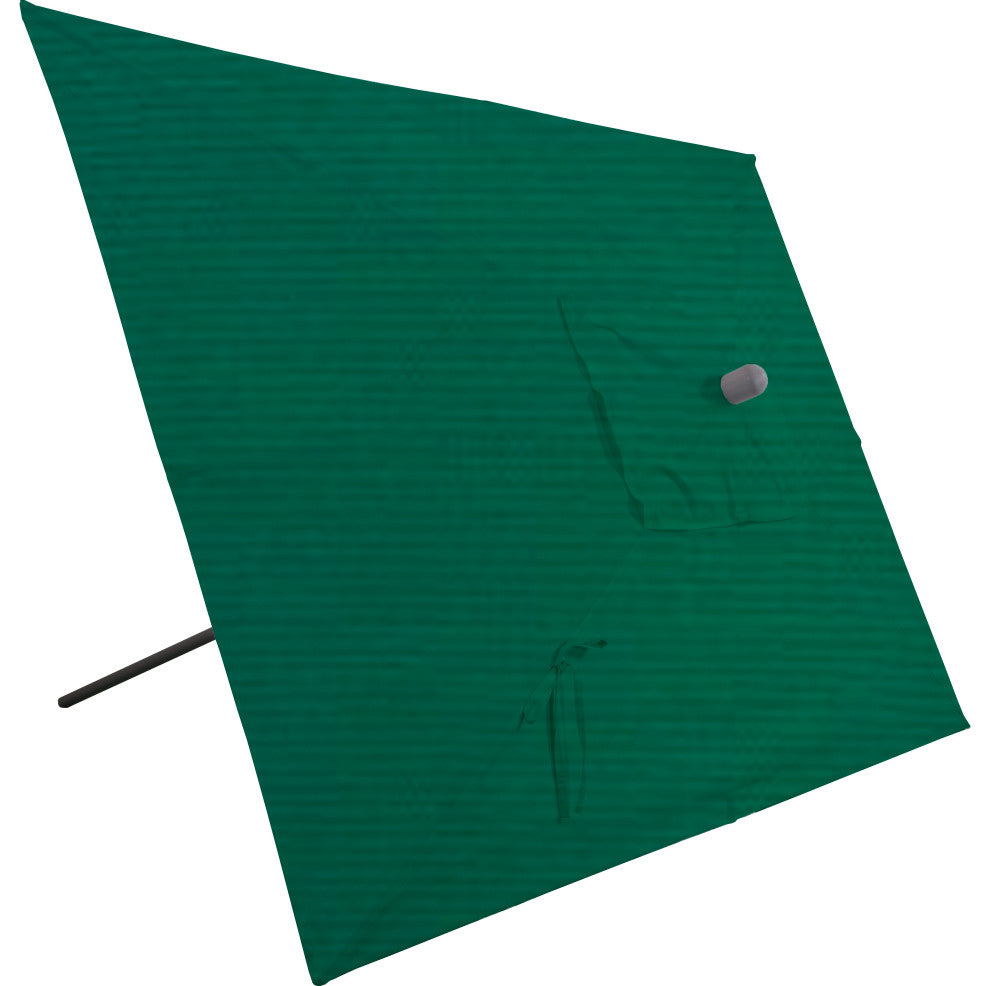 10'x6.5' Rectangular Auto Tilt Market Umbrella, Antique Bronze Frame, Sunbrella