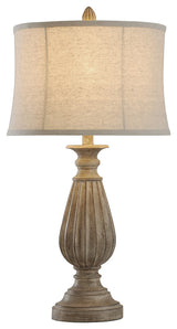 Poly Table Lamp, Brown With Black Tint, Beige
