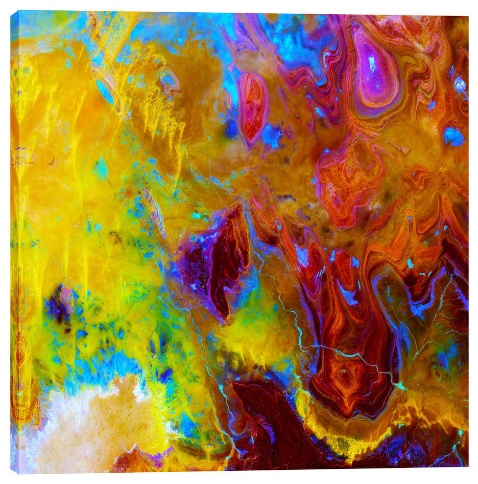 Epic Graffiti "Earth As Art: Land of Terror" Giclee Canvas Wall Art, 37"x37"