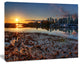 Vancouver Downtown in Morning, Extra Large Landscape Canvas Art Print, 60"x28"