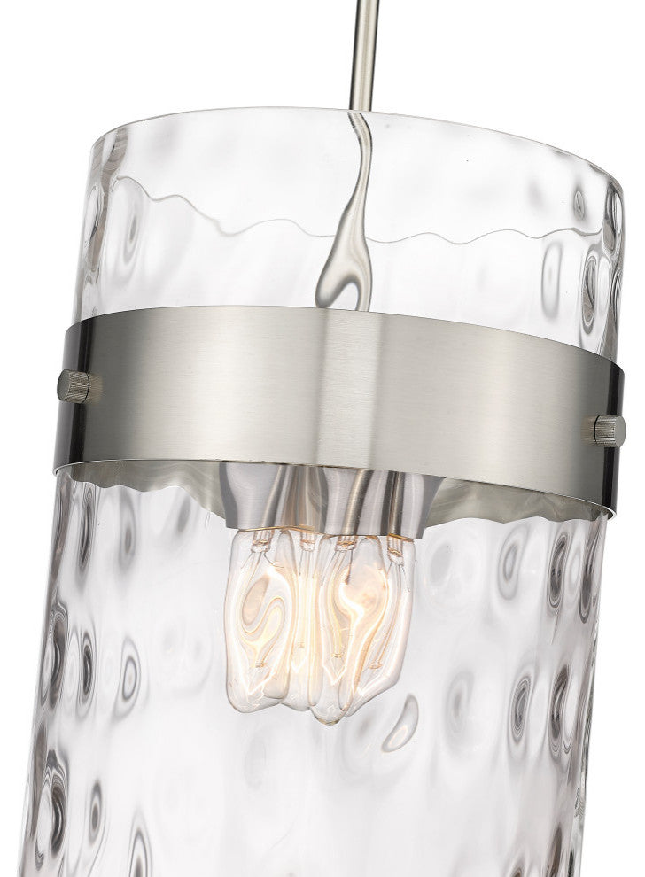 Zlite 3035P12-BN 4-Light Pendant, Clear