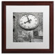 Alan Blaustein ''Il Grande Orologio III'' Art, Wood Frame, White Mat, 16x16