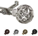 Arabella 13/16" Diameter Curtain Rod, Satin Nickel, 18-28"