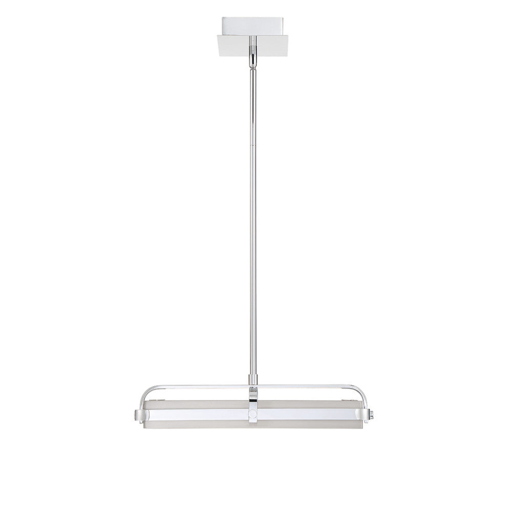 Annilo 1-Light Chandelier, Chrome/Nickel