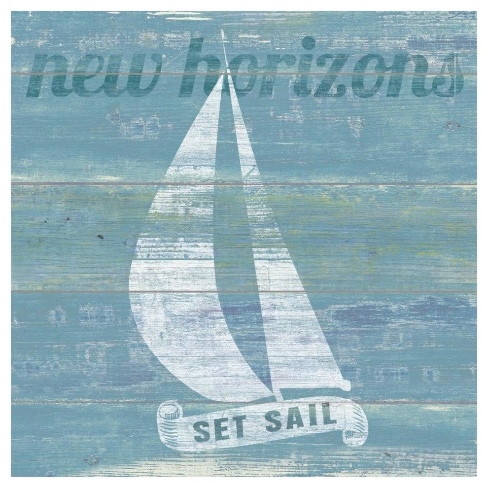 "Drift Sailboat" Digital Paper Print by Sue Schlabach, 20"x20"