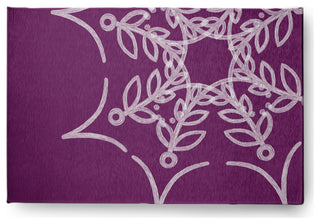 Web Art Halloween Design Chenille Area Rug, Purple, 2'x3'