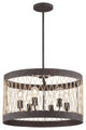 Crystorama ADR-A5026-FB, 6-Light Chandelier, Forged Bronze