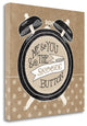 "The Snooze Button Taupe" By Mary Urban, Giclee Print on Gallery Wrap Canvas