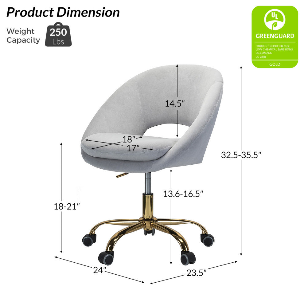 Savas Task Chair, Gray