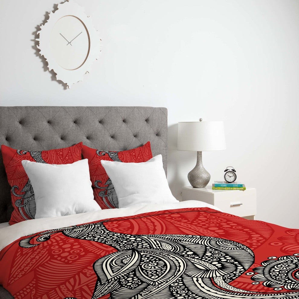 Deny Designs Valentina Ramos The Bird Duvet Cover - Lightweight