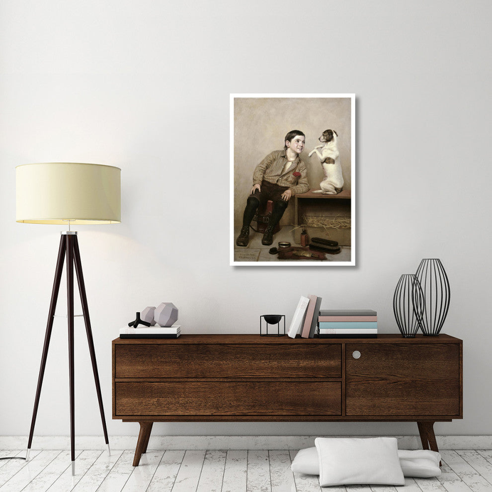 "Begging" Digital Paper Print by John George Brown, 31"x42"