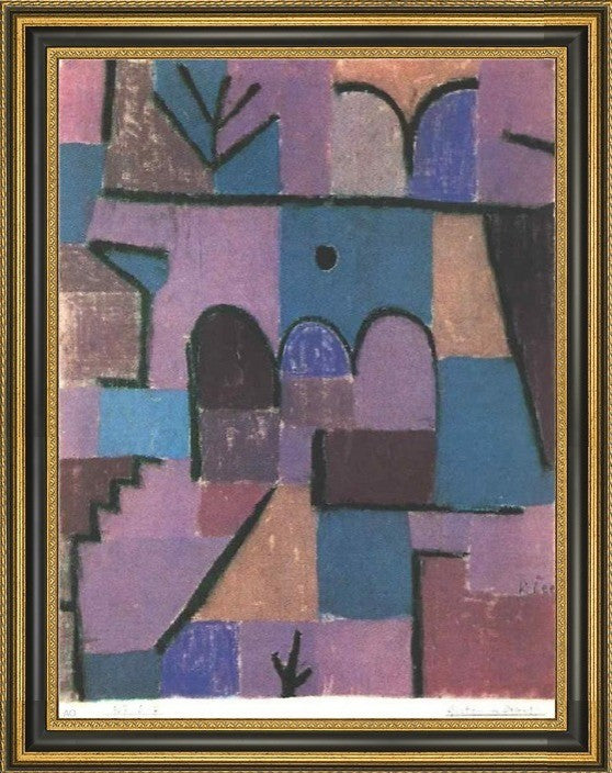 Paul Klee Oriental Garden - 18" x 24" Framed Premium Canvas Print