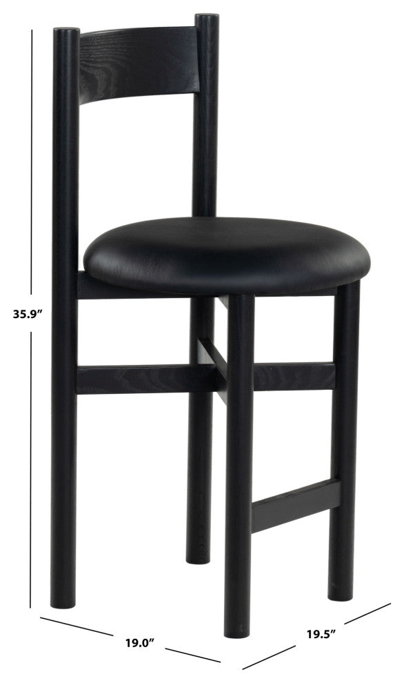 Safavieh Couture Tayla Counter Stool, Black