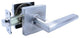 Pamex Onyx Contemporary Leverset, Satin Nickel, Passage