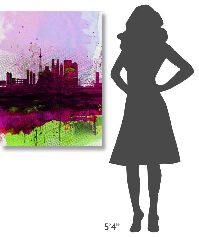 "Tokyo Watercolor Skyline" Fine Art Print