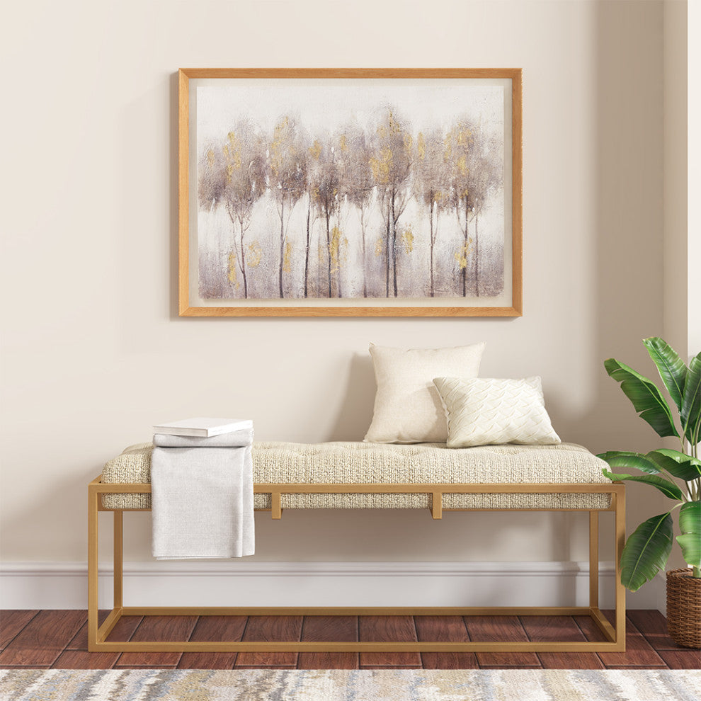 Enchanted Forest Handpainted Framed Landscape Canvas Wall Art