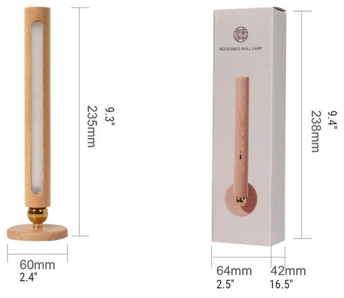 Minimalistic Wooden Wall Lamp in Nordic Style for Living Room, Bedroom