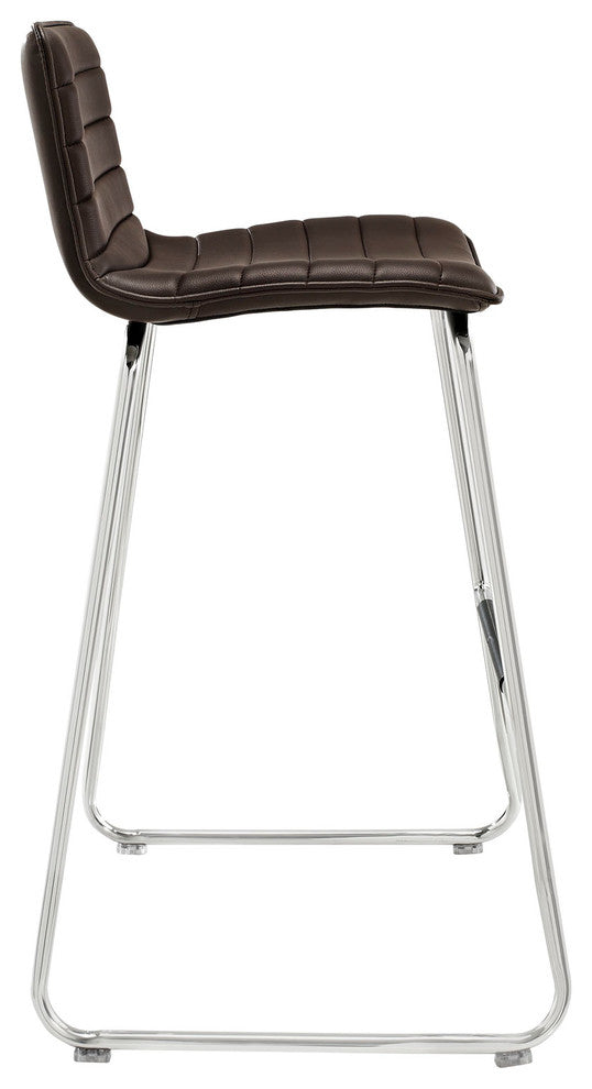 Modern Brown Dive Bar Stool Set of 2