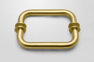 78"x45" Frameless Shower Door Wall Hinge, Satin Brass