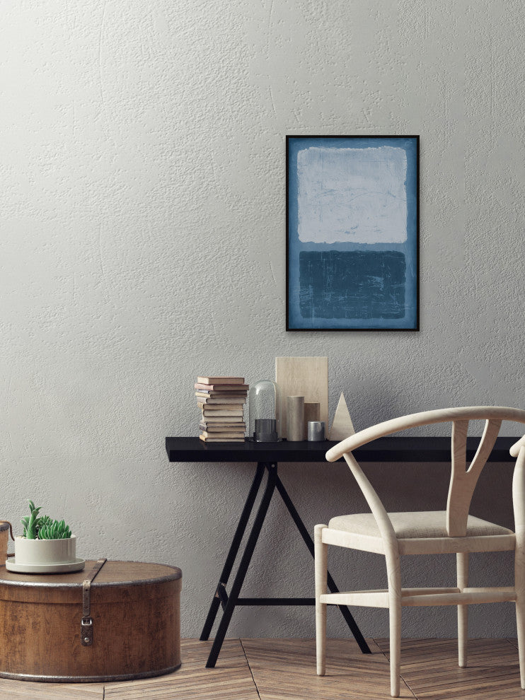 "Sliced Block" Floater Framed Painting Print on Canvas, 12x18
