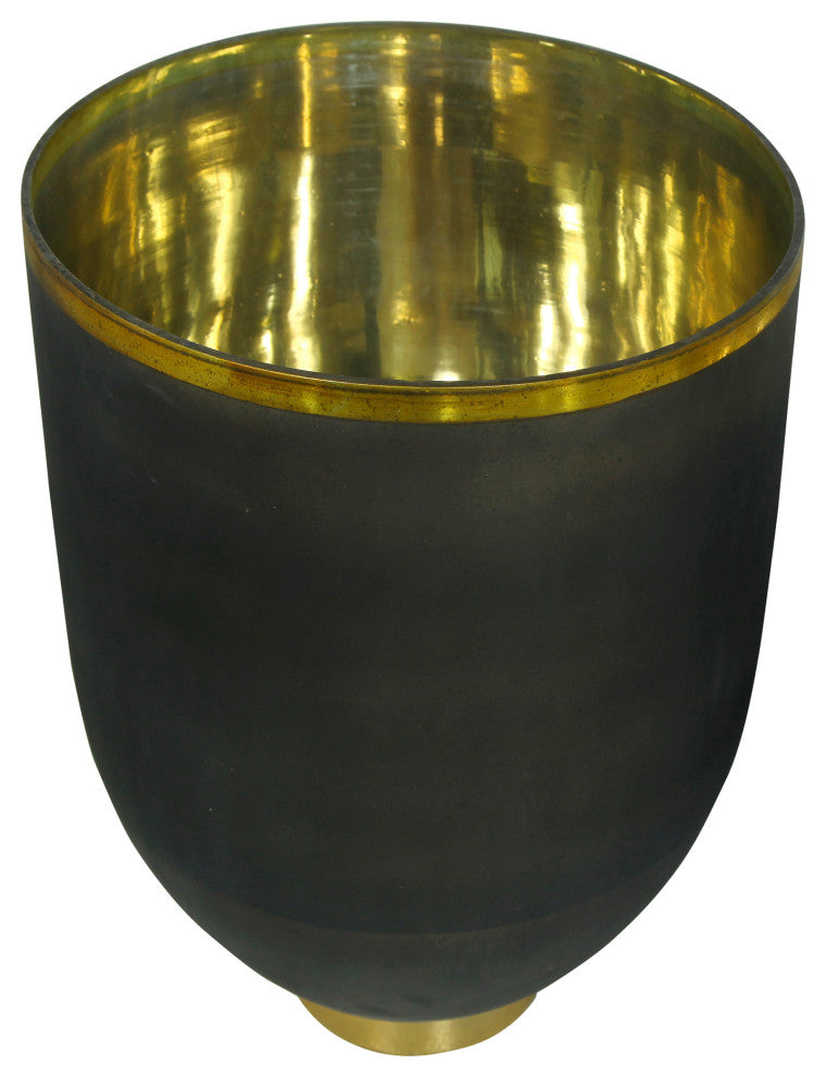 Discontinued Onyx Bowl Vase Large - Black