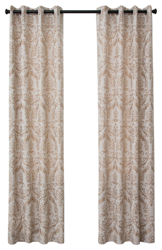 Atchinson 50"x96" Grommet Top Window Panel, Gold