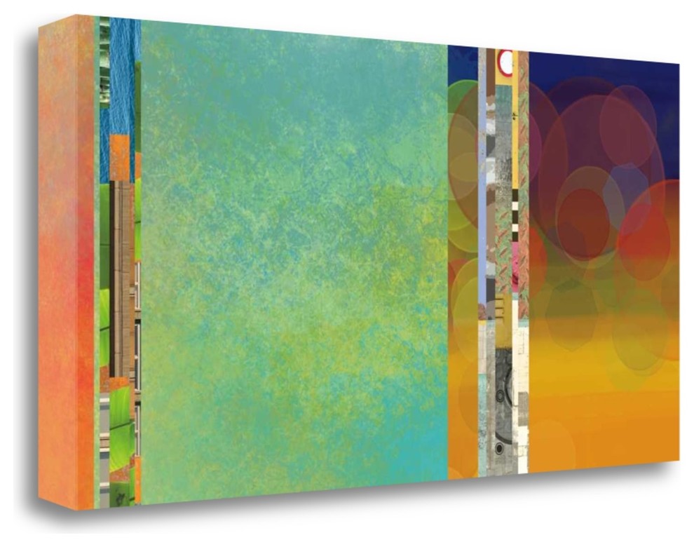 "Nighttime One" By Jan Weiss, Giclee Print on Gallery Wrap Canvas, Ready to Hang