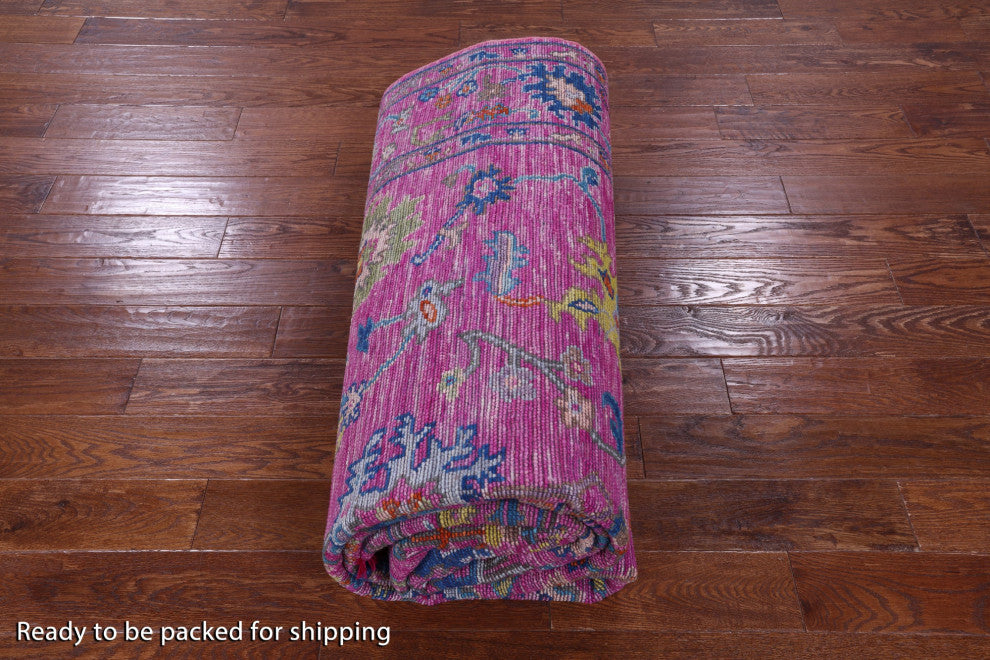 7' 2" X 14' 2" Turkish Oushak Hand-Knotted Wool Rug - Q13636
