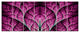 Exotic Pink Biological Organism, Abstract Art on Canvas, 83"x32", 7 Panels