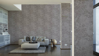 Floral Textured Wallpaper Featuring Branches And Leaves, 373971